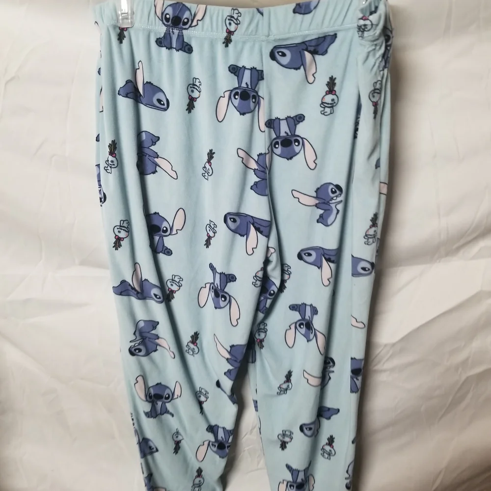 Disney Light Blue Stitch Allover Print Pajama Pants - Picture 3 of 3